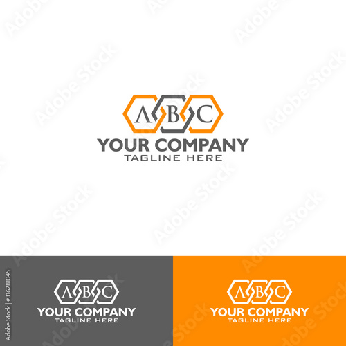 logo design of chain business elegant template