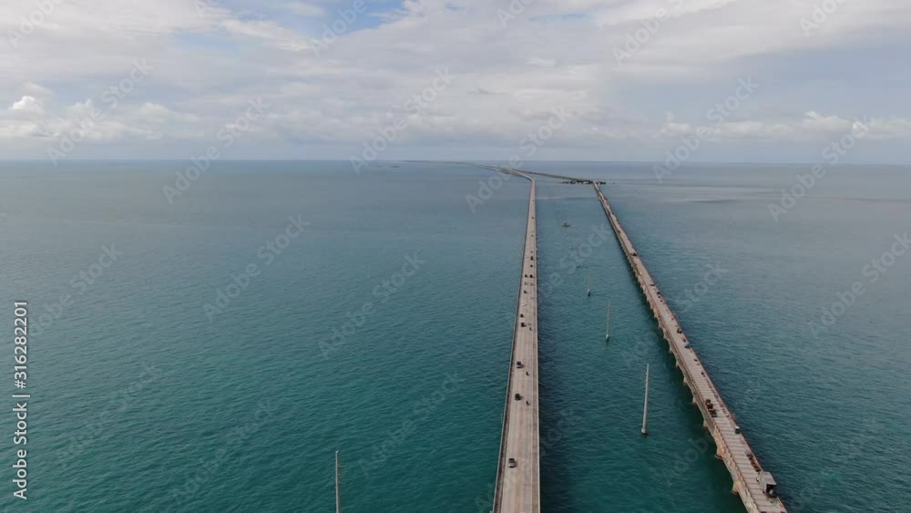 Aerial view of Seven Mile Bridge on the way to Key West, Florida Keys, USA Aerial view of Seven Mile Bridge on the way to Key West, Florida Keys, USA