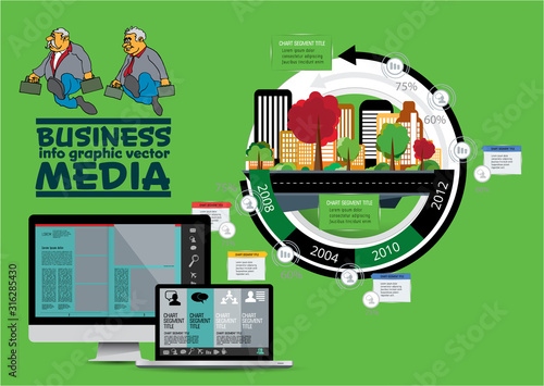 Business infographic layout. Design colorful presentation templates.