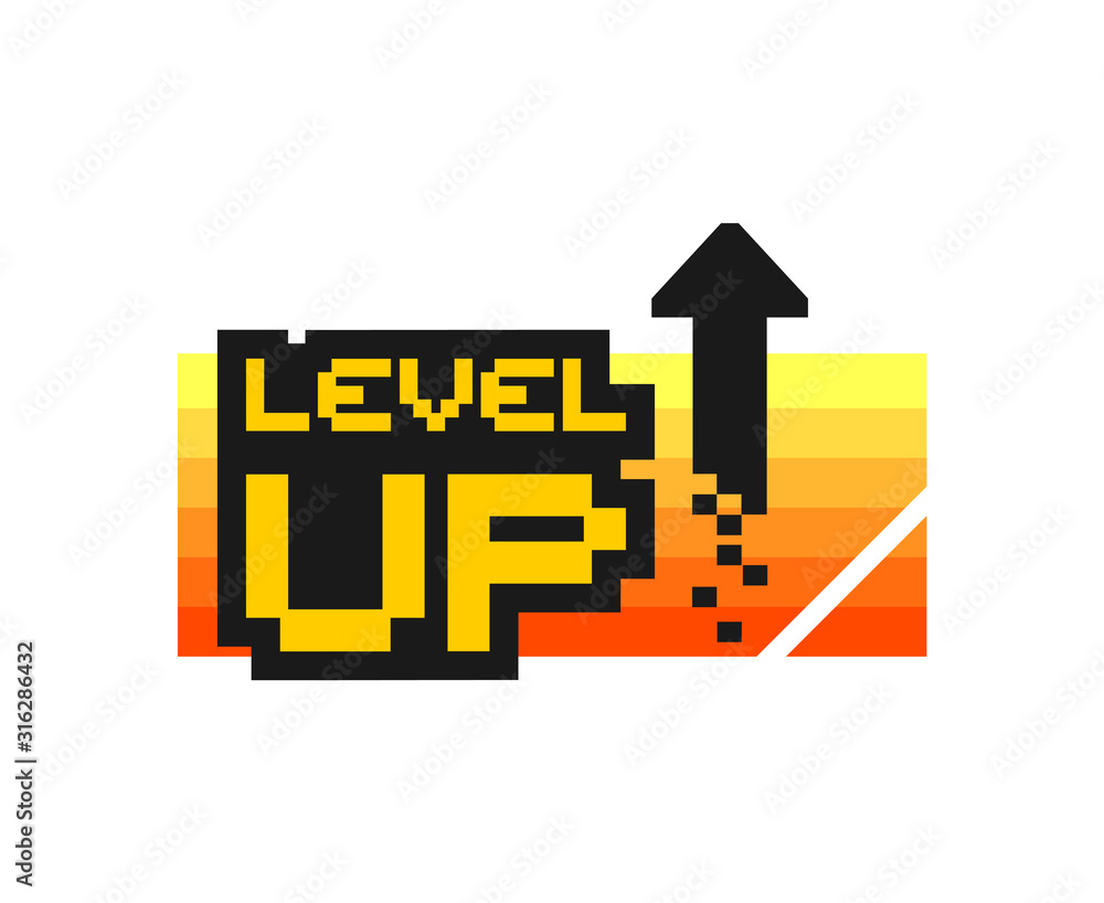 Creative design of level up symbol Stock Vector