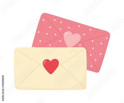 happy valentines day, envelopes message hearts love cards