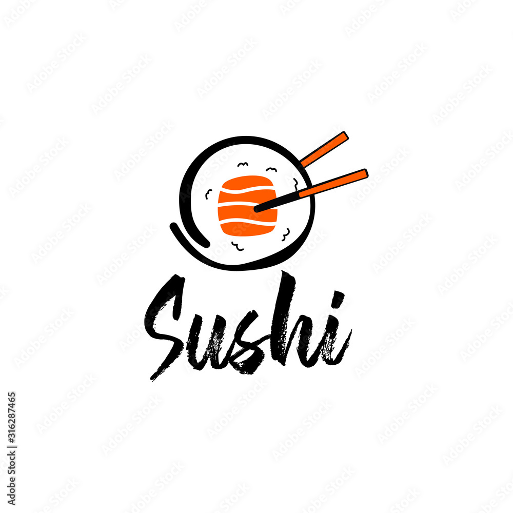 sushi logo design vector template sushi logo design vector template