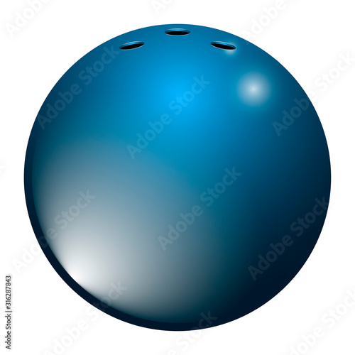 Realistic bowling ball