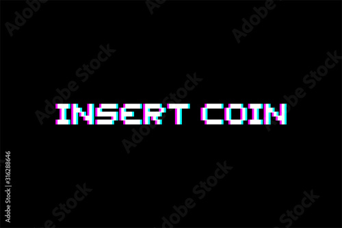insert coin message