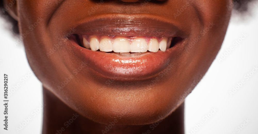 Glamour African American Female Smile Glamour African American Female Smile