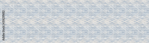 Valokuva Grey french linen vector texture seamless border pattern