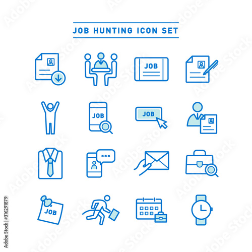 JOB HUNTING ICON SET