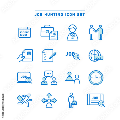 JOB HUNTING ICON SET