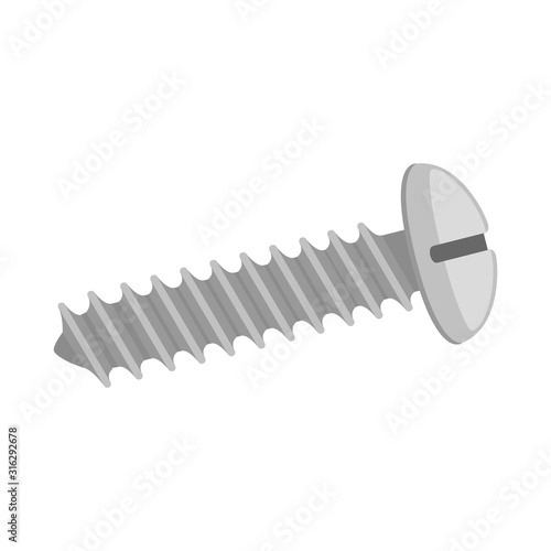 Isolated screw image
