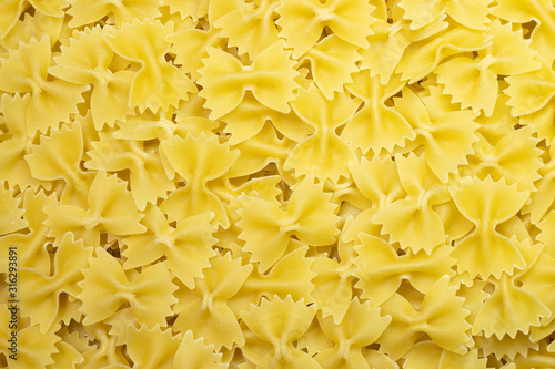 Texture of raw pasta. Full frame