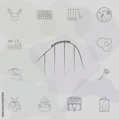 Roller coaster icon. Web icons universal set for web and mobile