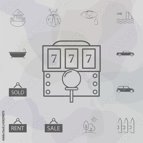 Slot machine icon. Web icons universal set for web and mobile