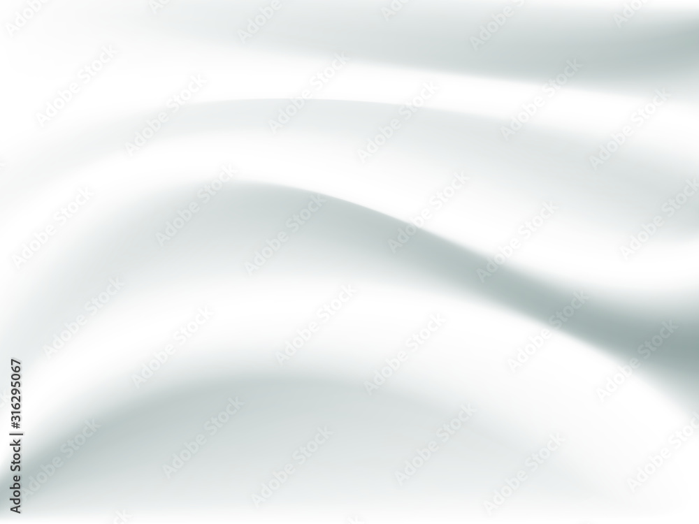 white silk cloth fabric wave overlapping with light and shadow. white and gray abstract texture background and copy space for web design white silk cloth fabric wave overlapping with light and shadow. white and gray abstract texture background and copy space for web design