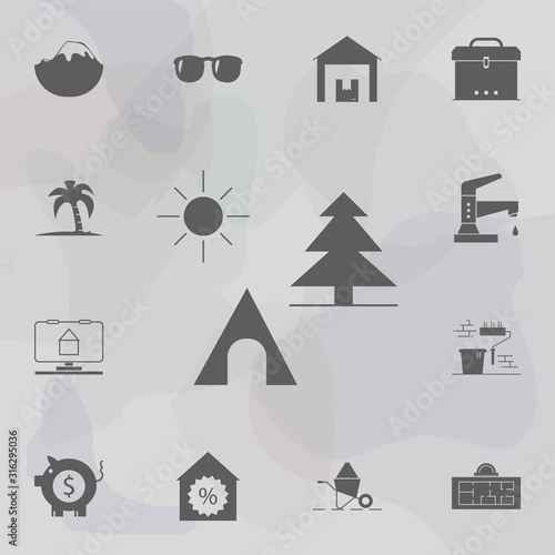 Picnic in the forest icon. Web icons universal set for web and mobile