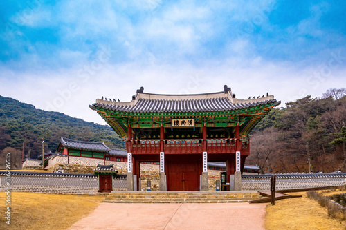 Main gate of Namhansanseong Emergency Palace Hannamnu Gate (UNESCO world heritage site)