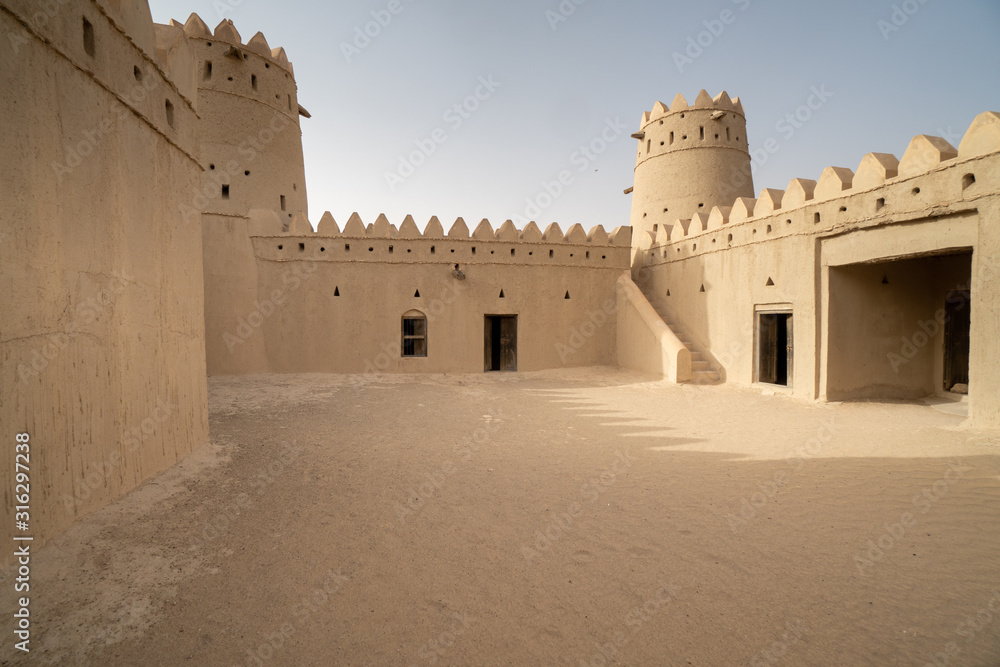 Desert Castle in the Liwa Oasis in the Emirate of Abu Dhabi, United Arab Emirates