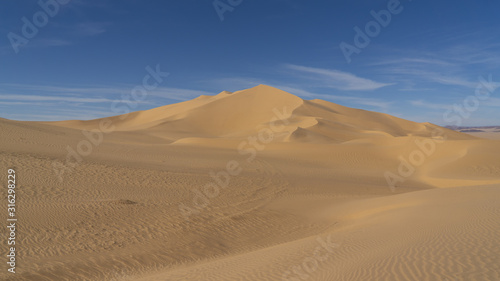 Landscape of Sahara desert