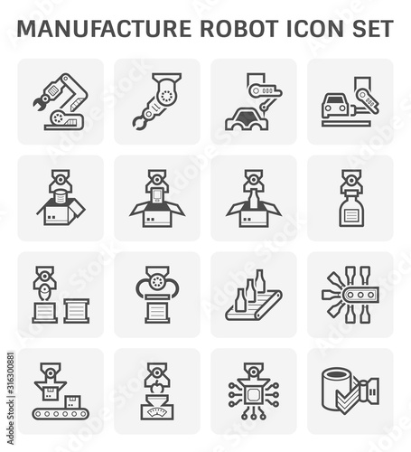 manufacture robot icon