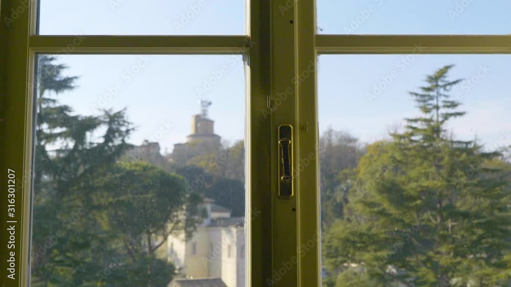 A window view from the Vatican Rome A window view from the Vatican Rome