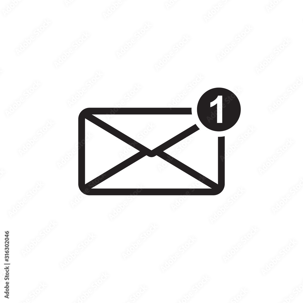 notification email icon, inbox icon, notification icon notification email icon, inbox icon, notification icon