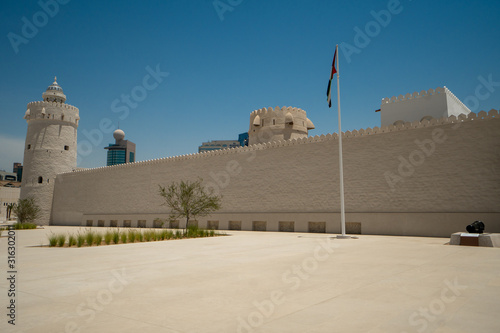 Fort Qasr Al Hosn, a tourist attraction in downtown Abu Dhabi, United Arab Emirates photo