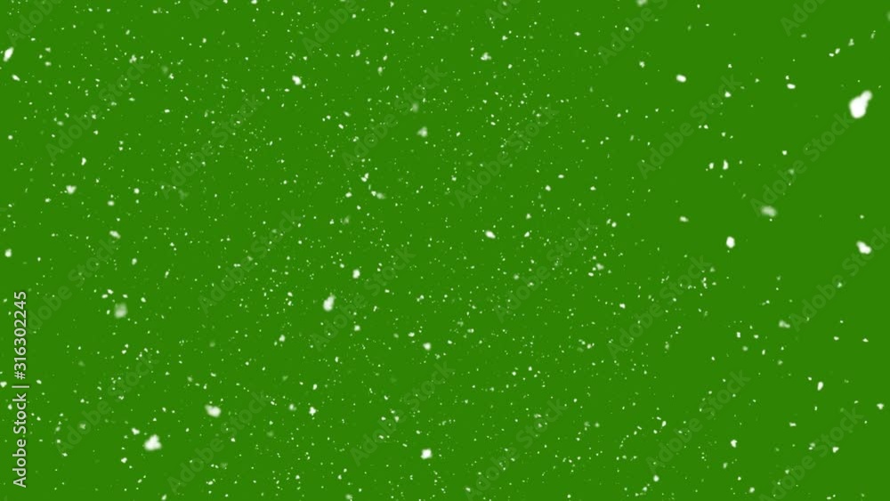 Nature snowfalling on green screen background Nature snowfalling on green screen background