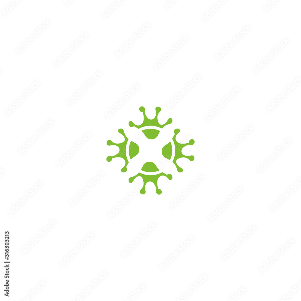 frog logo with a combination of leaves into one logo frog logo with a combination of leaves into one logo