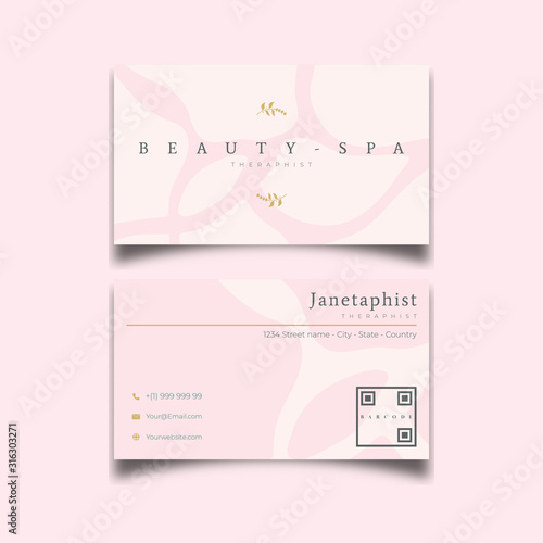 Beauty Pink Spa Minimalist Template