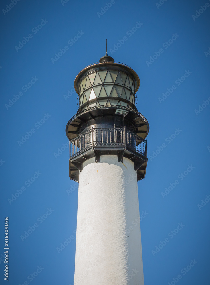 Detailed metal work decorates light on the Bill Baggs Cape Florida Light house