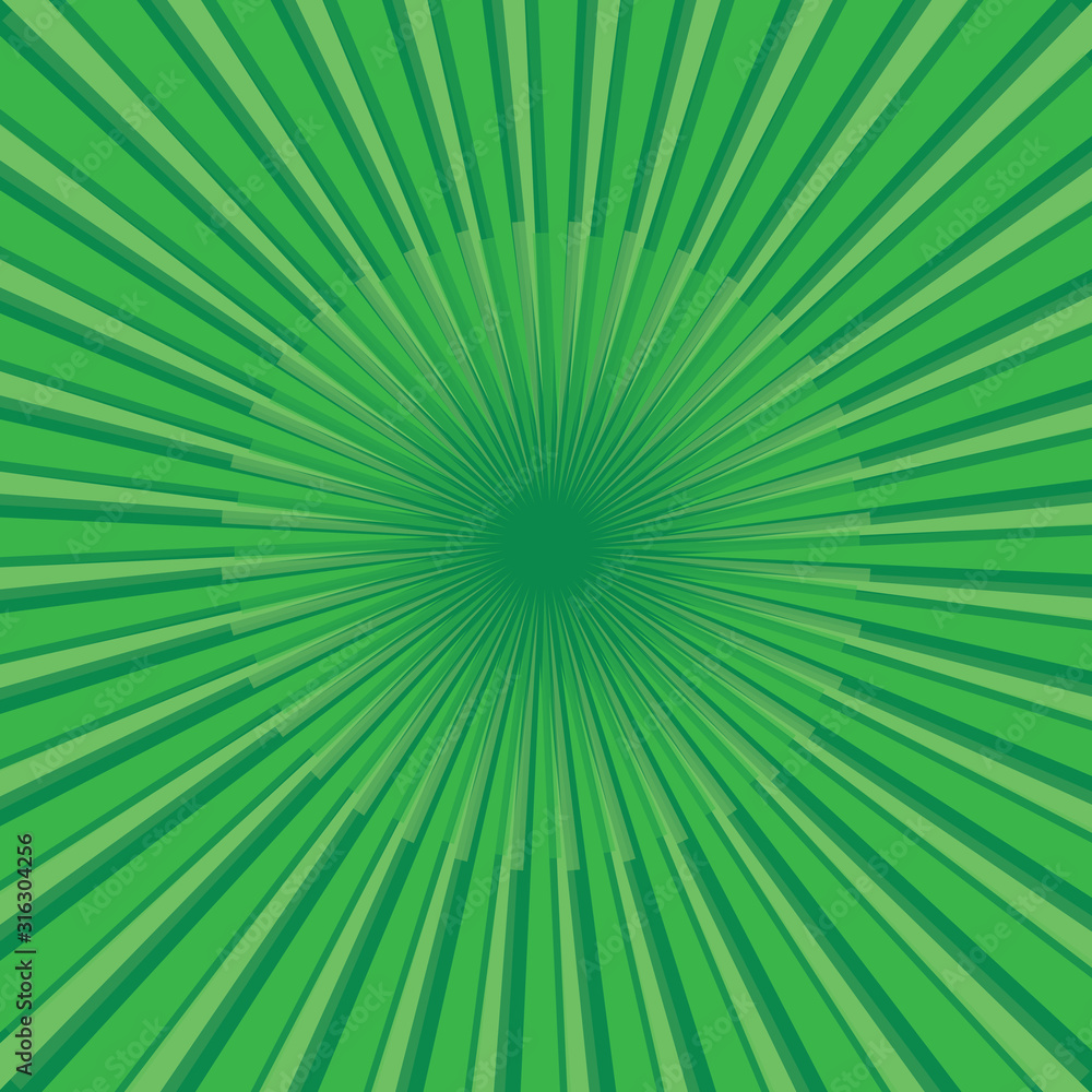 Abstract green striped retro comic background Abstract green striped retro comic background