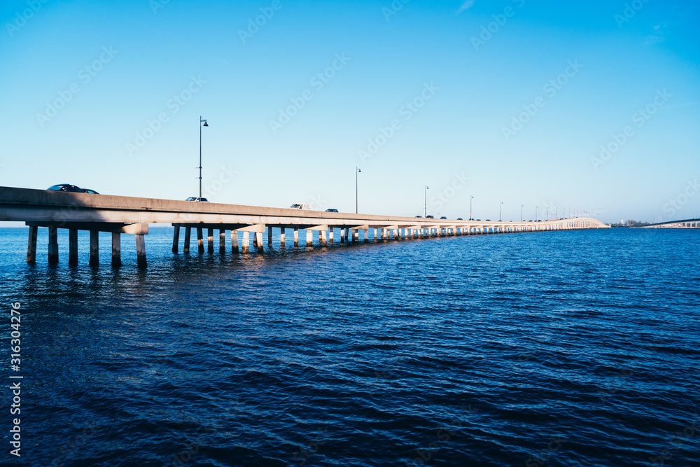 Obraz premium the peace river at Punta Gorda and Port Charlotte