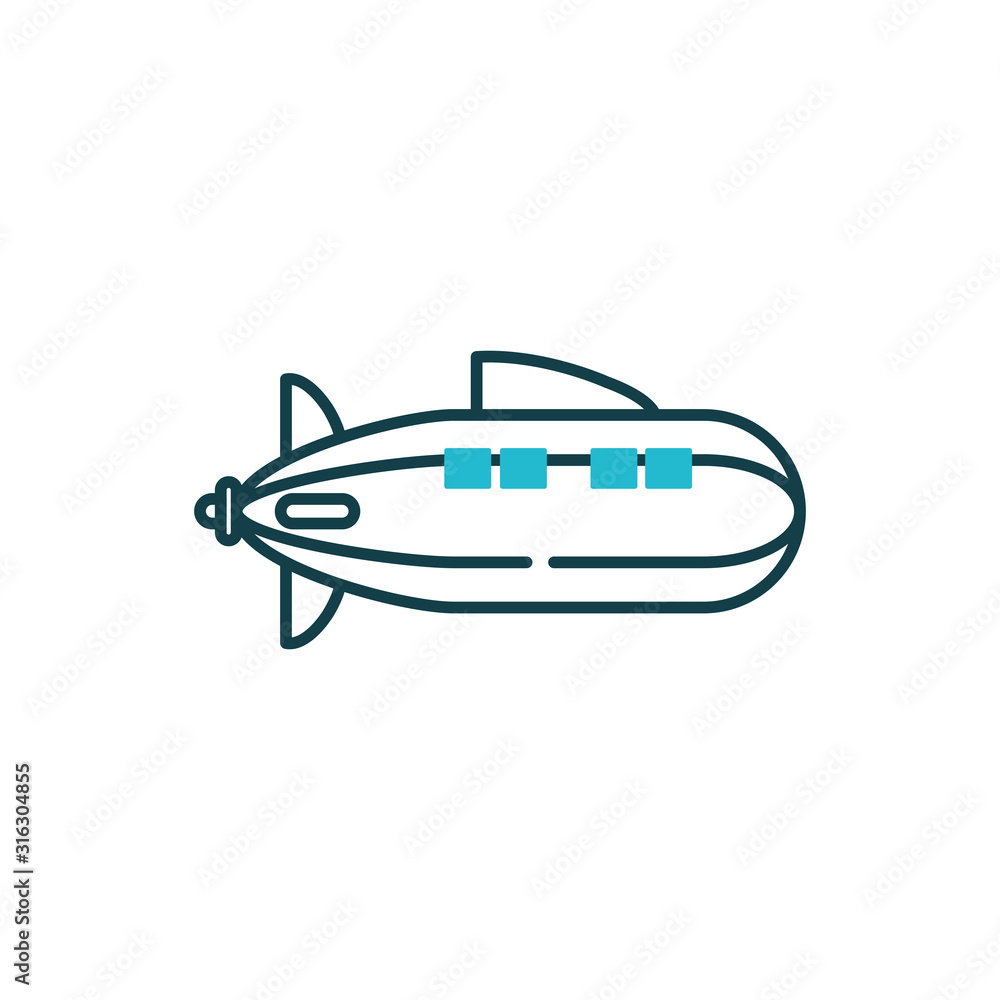 Isolated zeppelin icon vector design Isolated zeppelin icon vector design