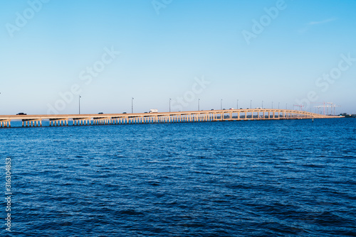 Bridge over the peace river at Punta Gorda and Port Charlotte