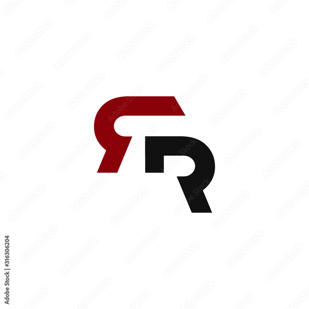 logo abstract letter RR. design combination of 2 letters into one logo that is unique and simple. red black texture. isolated white. modern template. for company and graphic design. logo abstract letter RR. design combination of 2 letters into one logo that is unique and simple. red black texture. isolated white. modern template. for company and graphic design.