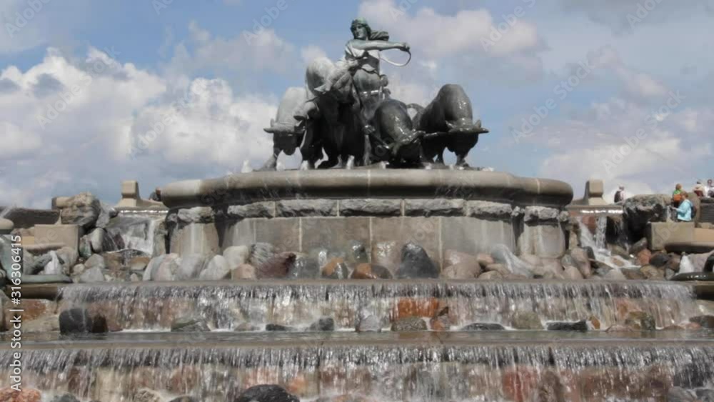 The Magical Gefion Fountain in Copenhagen, Denmark The Magical Gefion Fountain in Copenhagen, Denmark