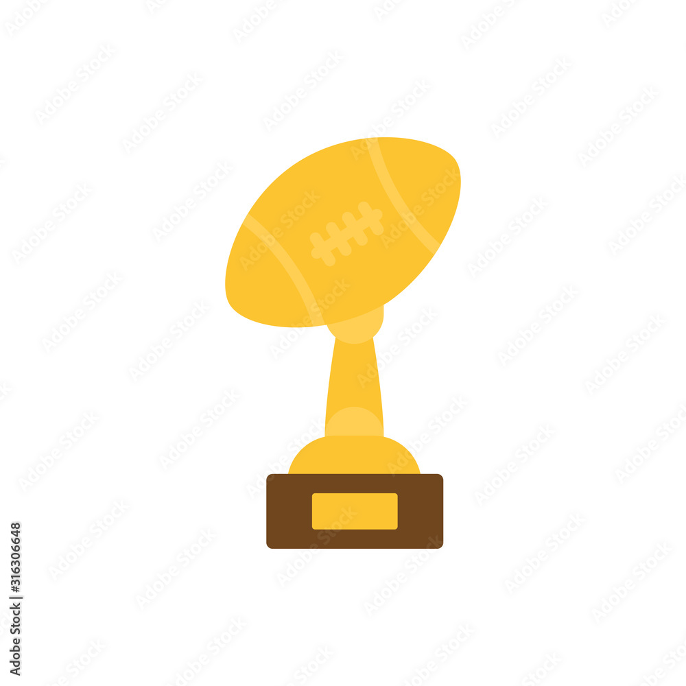 American football ball trophy vector design American football ball trophy vector design