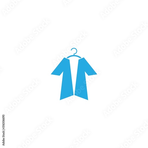 Laundry logo template vector icon design
