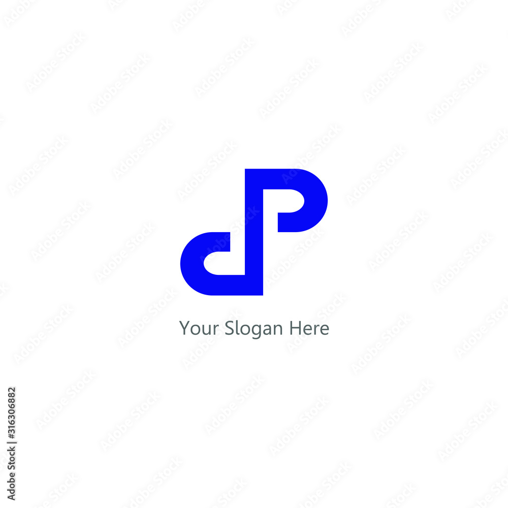 font logo dp. design combination of 2 letters into one unique and simple logo. blue texture. isolated white. modern template. for company and graphic design. font logo dp. design combination of 2 letters into one unique and simple logo. blue texture. isolated white. modern template. for company and graphic design.