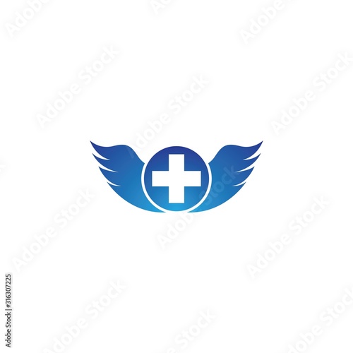 Medical cross logo template vector icon design