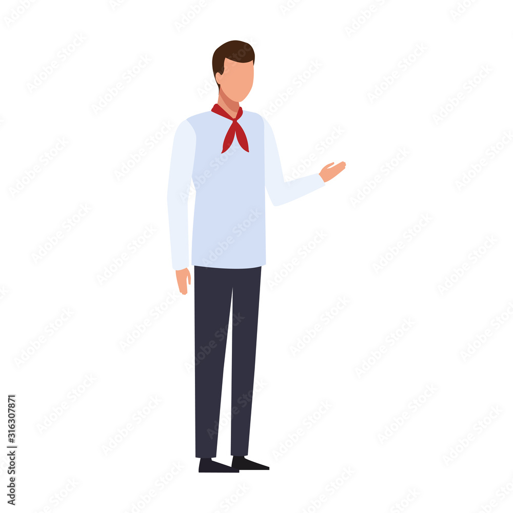 avatar chef man standing, colorful design avatar chef man standing, colorful design