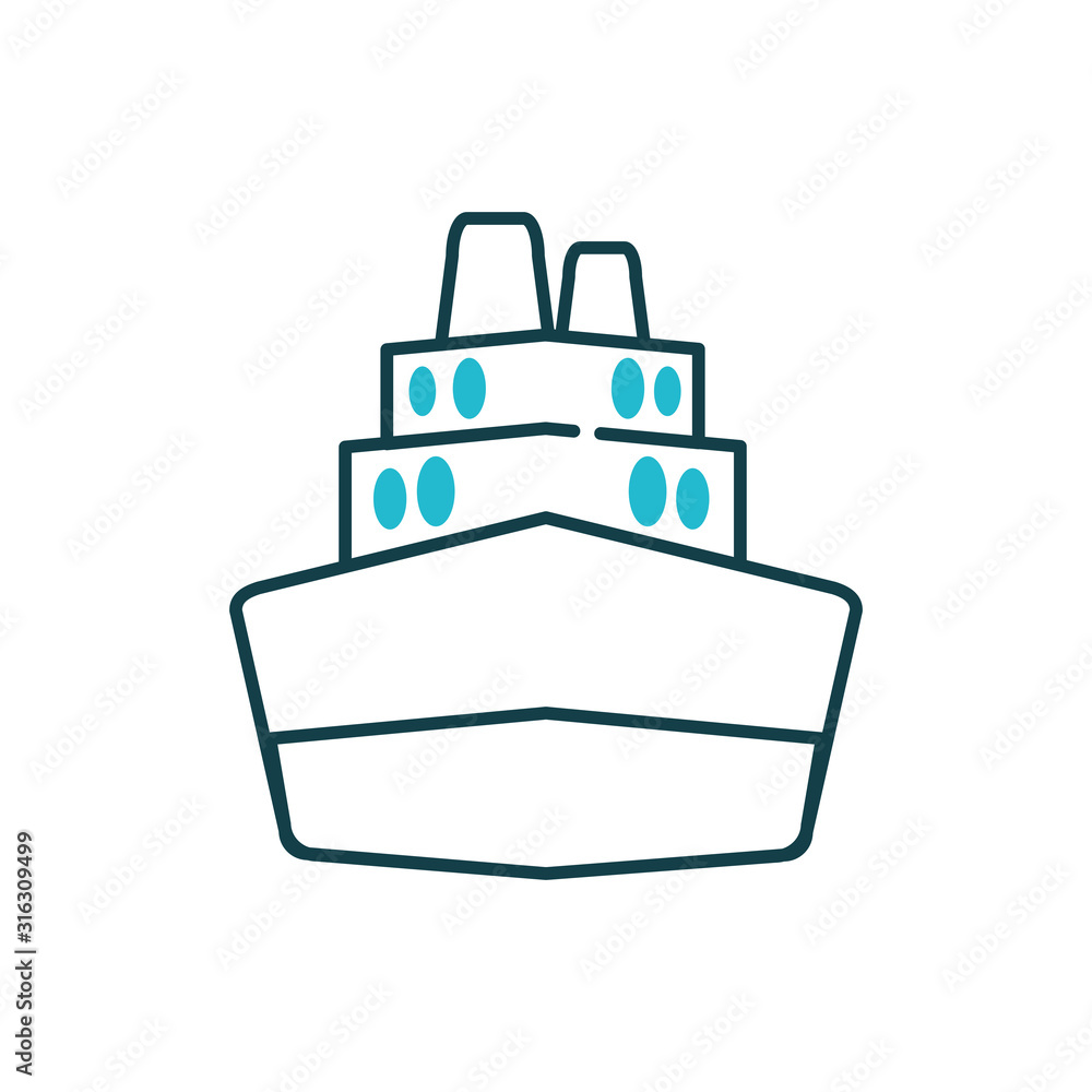 Isolated ship vehicle vector design Isolated ship vehicle vector design