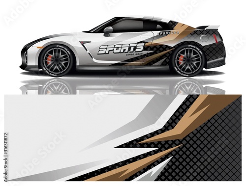 Sport Car Decal Vector Design 