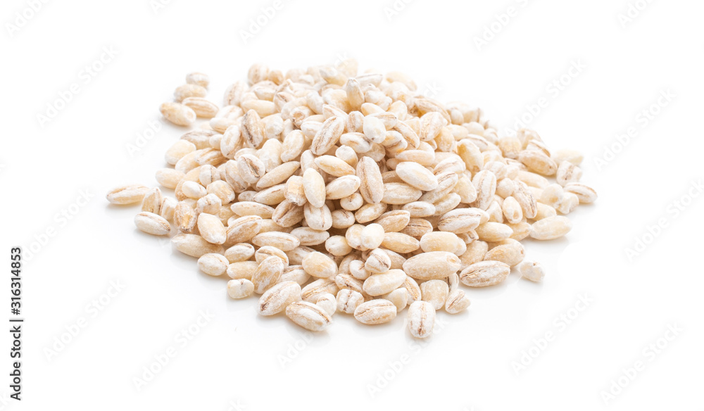 grain barley on a white background.