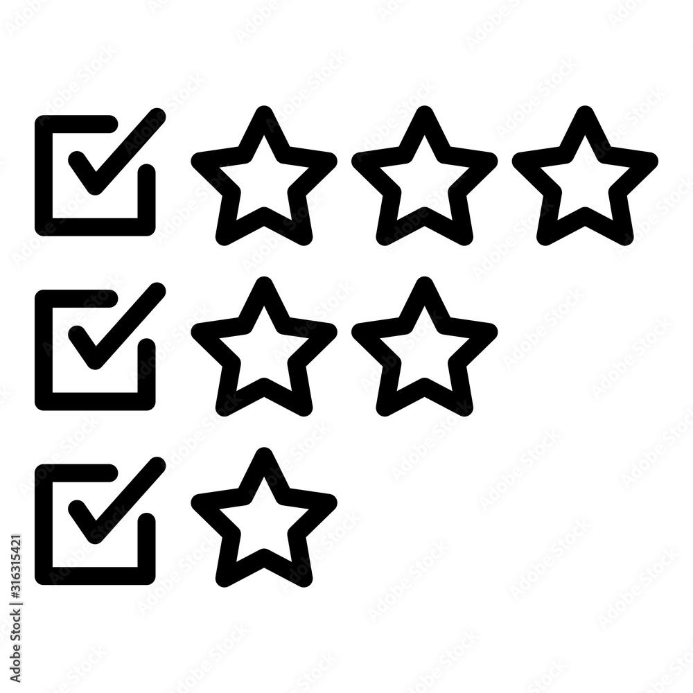 Online survey icon. Outline online survey vector icon for web design isolated on white background Online survey icon. Outline online survey vector icon for web design isolated on white background
