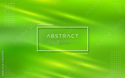 Modern gradient green colorful background combine with abstract shape and element.
