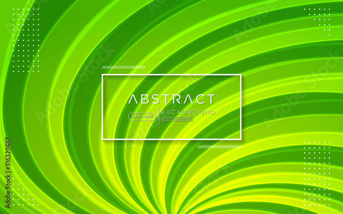Modern gradient green colorful background combine with abstract shape and element.