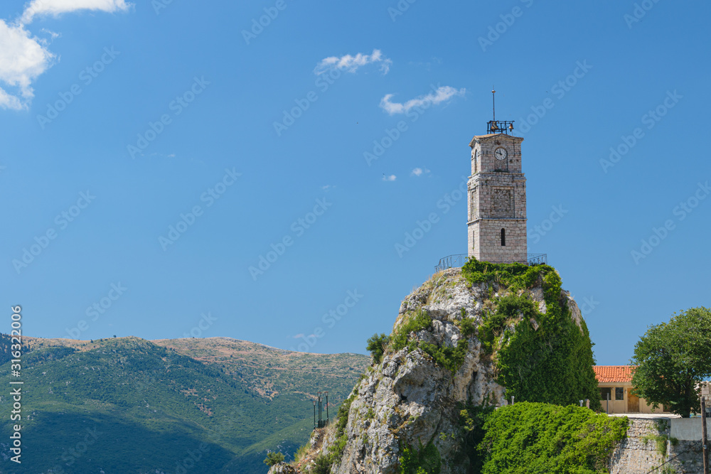 The clock tower at Arachova The clock tower at Arachova