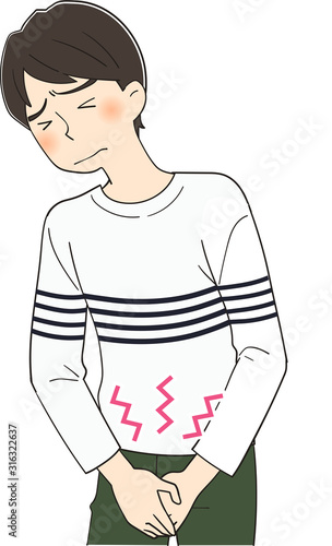 股間が痛い（男性）