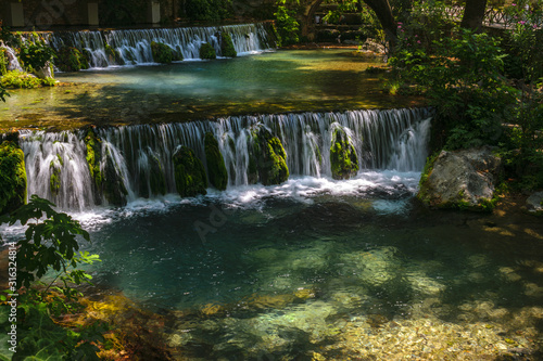 Fototapeta Naklejka Na Ścianę i Meble -  Waterfalls at Kria, Herkyna river, Livadeia