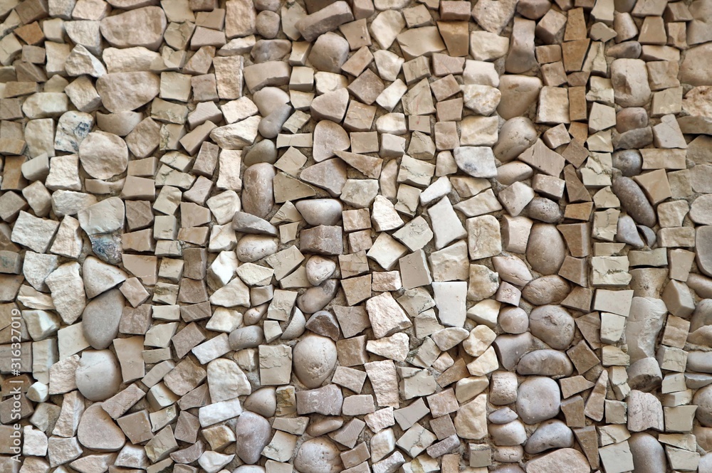 Texture of small pebbles sorted by vertical rows. Background. Texture of small pebbles sorted by vertical rows. Background.